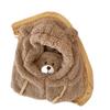 Winter Cute Bear Scarf Hat Warm All-in-One Hat for Students, Lamb Wool Korean Style Women's Hat with Mask, Plush Hat