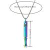Mindfulness Training Whistle Necklace With Cotton Core Metal Relaxation Necklace Detachable Portable Decompression Necklace
