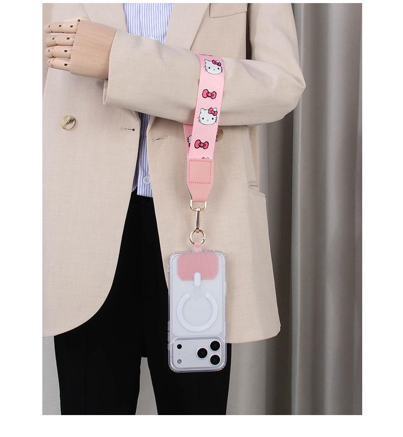 Abnehmbare Handgelenks- und Schulterriemen Handyhalter mit verstellbarem Crossbody und kleiner Tasche