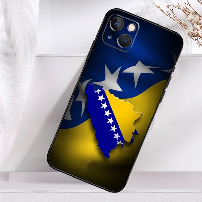 Bosnia Flag Shockproof Case For iPhone 18 17 16 15 14 11 Pro Max Plus 12 13 Mini 16e 17 Air Phone Cover