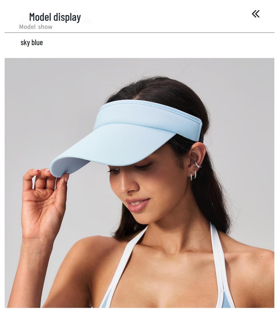 2026 Women's Adjustable Sun Protection Visor for Tennis, Yoga, and Running