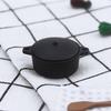 1:12 Dollhouse Miniature Mini Black Pot Model Kitchen Accessories Toys