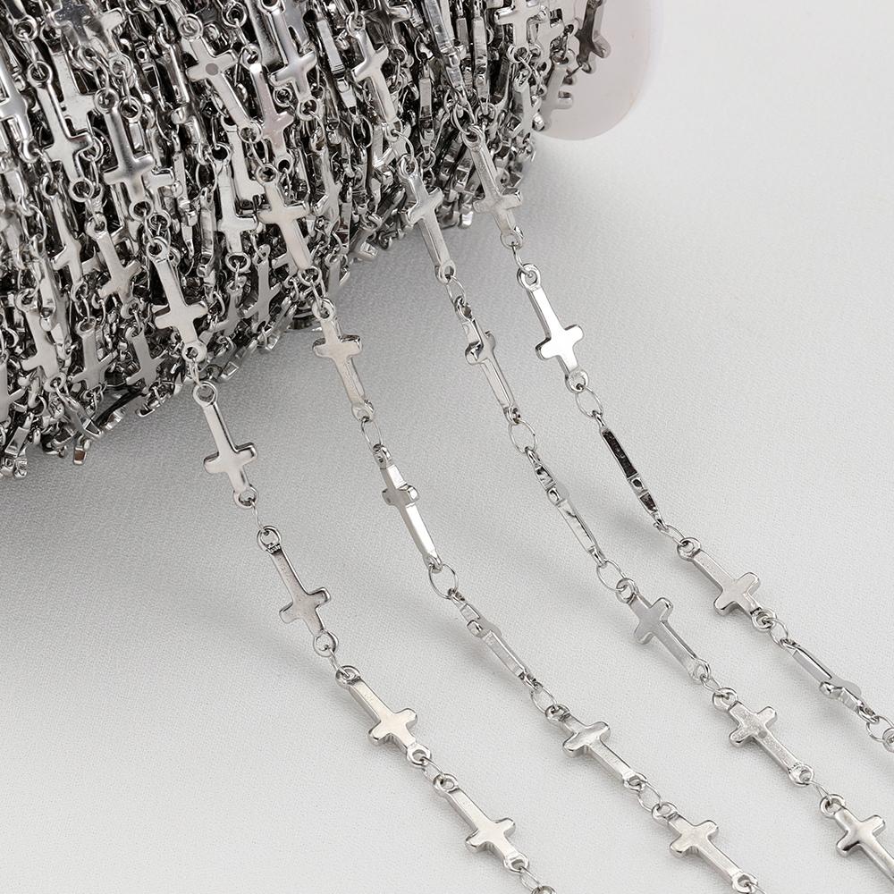 20Meters/Roll 1M No Fade Stainless Steel Chain Multi Sizes Basic Chains for Jewelry Making DIY Bracelet Necklace Chain Wholesale
