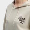 FILA Original Fashionable Personality Trendy Minimalist Retro Sports Casual Comfortable Versatile Hoodie Women hoodies Almond Khaki F11W619212FBG