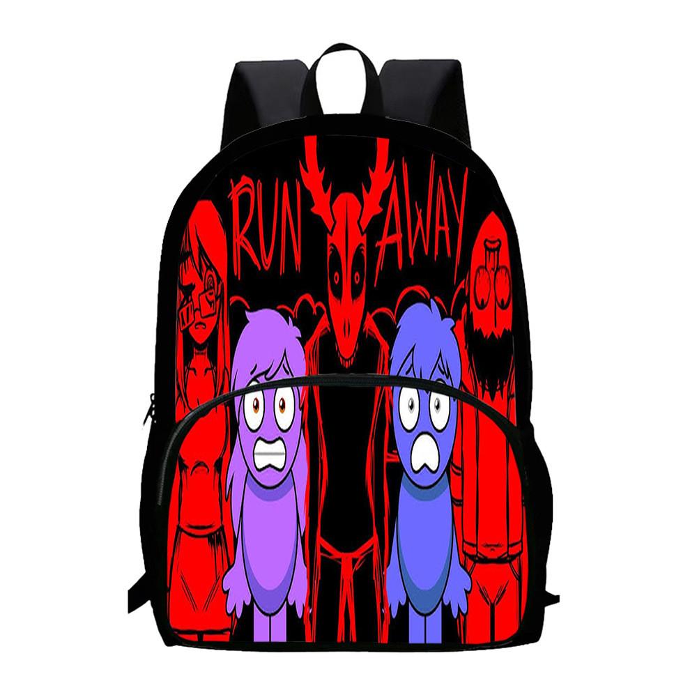 Backpack Sprunki 3d Game Design Large Capacity Oxford Kids School Gifts Bag