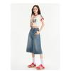 Women's 7/8 Wide-Leg Jeans 2026 Vintage High-Waisted Slimming Loose Pleated Pants