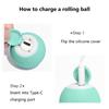 Interactive Cat Toys Balls USB Rechargeable Pet Toy Automatic Cat Ball with LED Light Kitten Toys