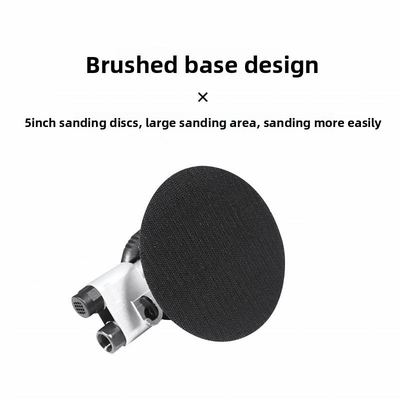 5'' Inch Pneumatic Air Wet Random Orbital Disc Sander Rotary Vane Motor Variable Speed 12000 RPM Polishing
