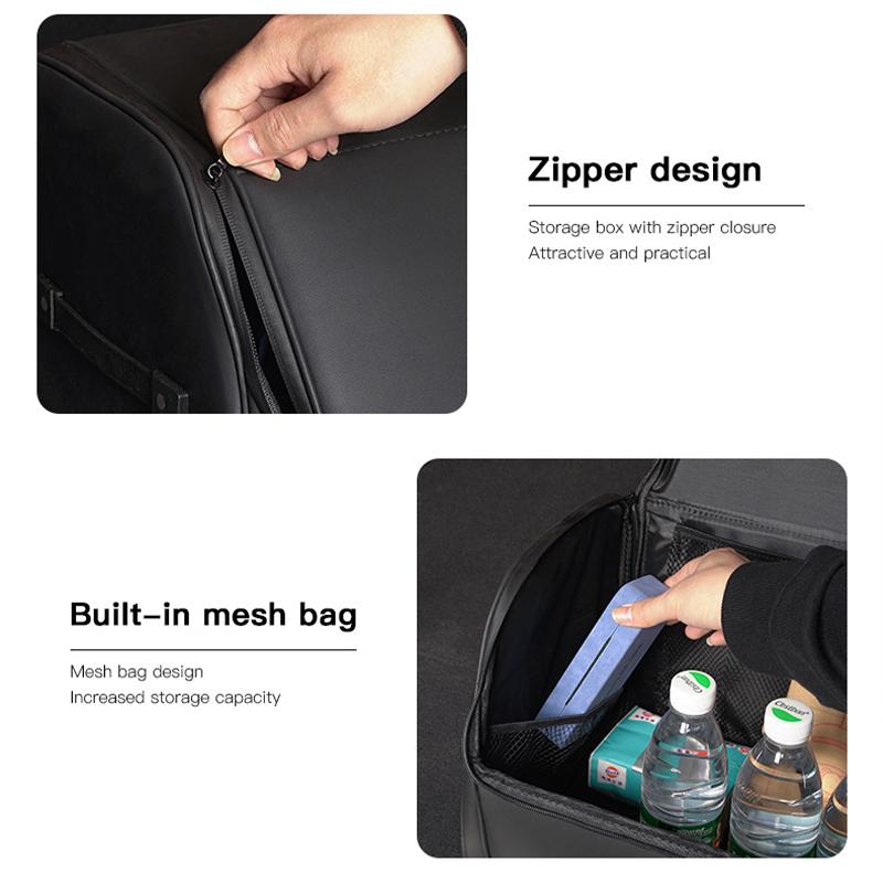 Car High-capacity Leather Storage Bag Car Trunk Organizing Box For Lexus F SPORT ES RX NX LS UX LM LX GX LC RZ IS /Car keychain XN0
