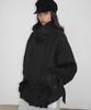 Sandric High Neck Wool Jacket_Charcoal