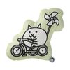 Nyanko Daishouten Original Die-cut Mini Cushion Neko Rinrin The Battle Cats