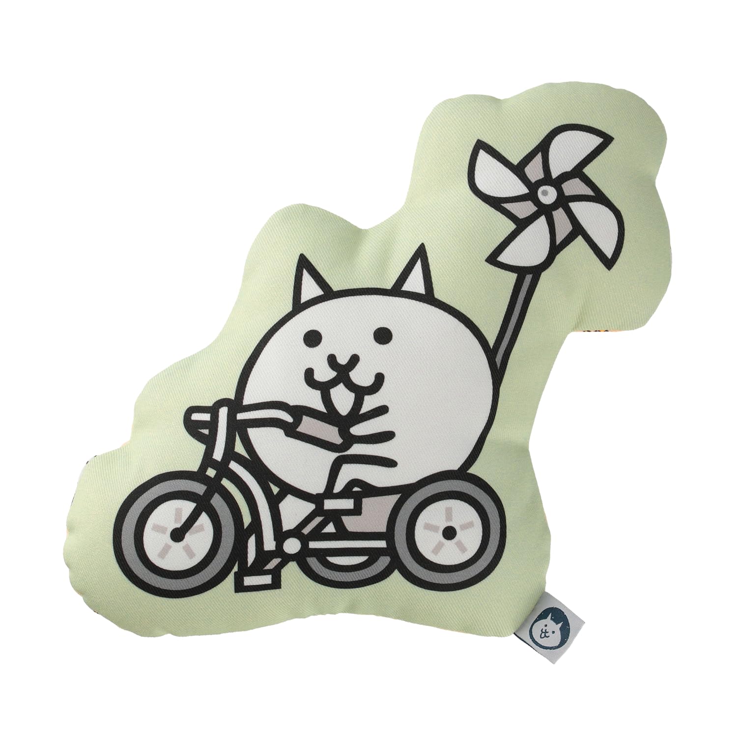

Nyanko Daishouten Original Die-cut Mini Cushion Neko Rinrin The Battle Cats