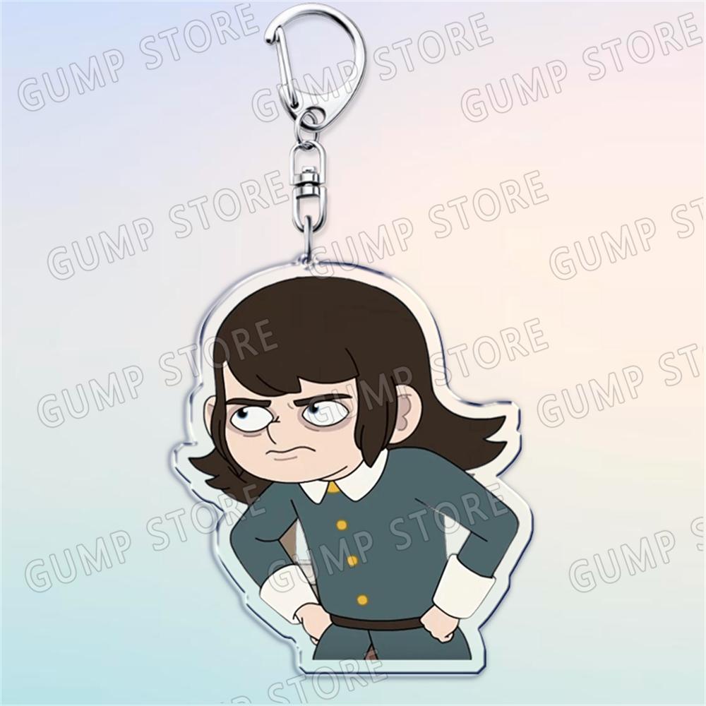 

Cute Horror Anime Keychain for Accessories Haunted Abaddon Keyring Jewelry Cecil Hotel Esther Nathan Freeling Fans Friends Gifts