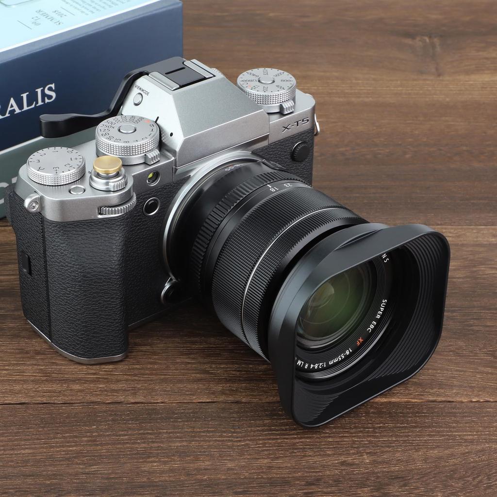 Haoge LH-X13 Bayonet Square Metal Lens Hood for Fujifilm Fujinon XF 14mm F2.8 R and XF 18-55mm F2.8-4.0 R LM OIS Lenses (compatible with X-Pro2, X-Pro