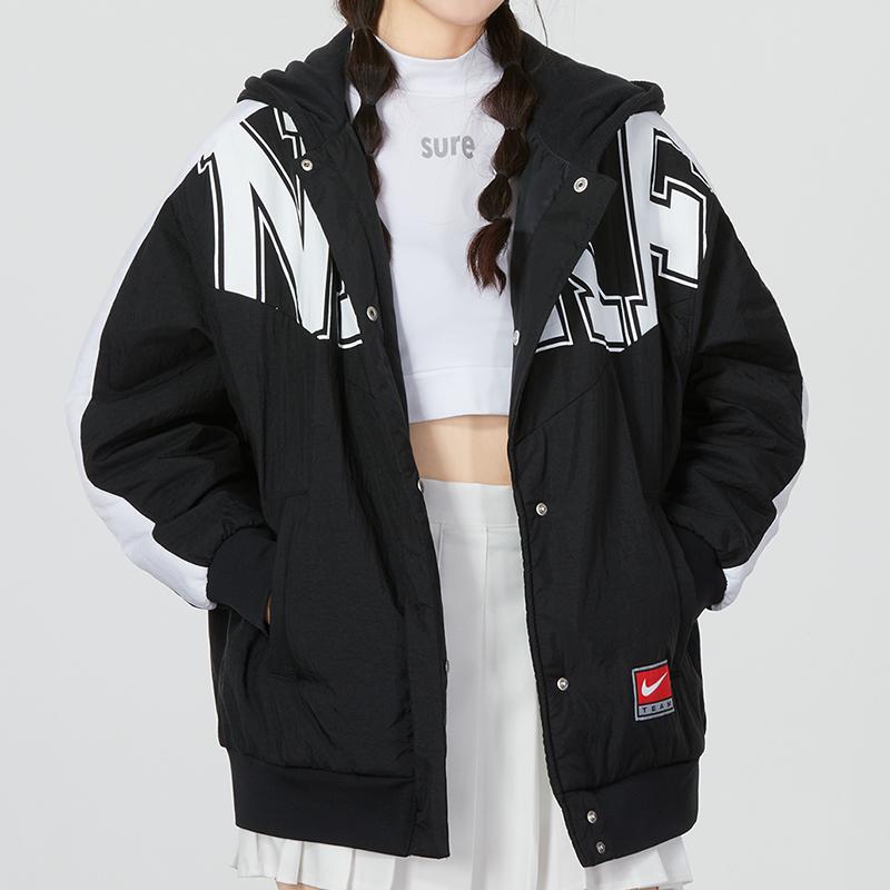 Nike Nsw Team Nk Mtrl Jacket Logo Women Jackets Black DQ6939-010