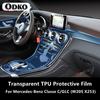 For Mercedes-Benz Classe C/GLC W205 X253 Car Interior Center Console Transparent TPU Protective Film Anti-scratch Repair Film