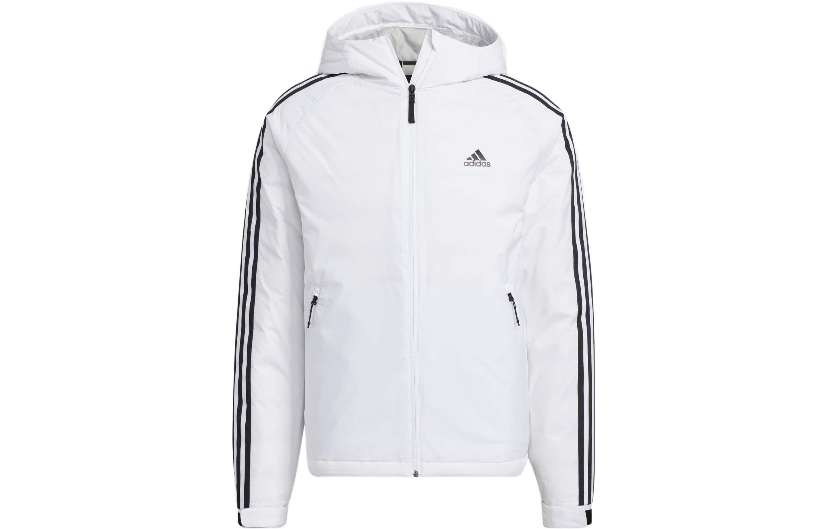 

Adidas Down Jackets Men s White Hooded Moderate Quilted Down Jacket HN2122 XXXL