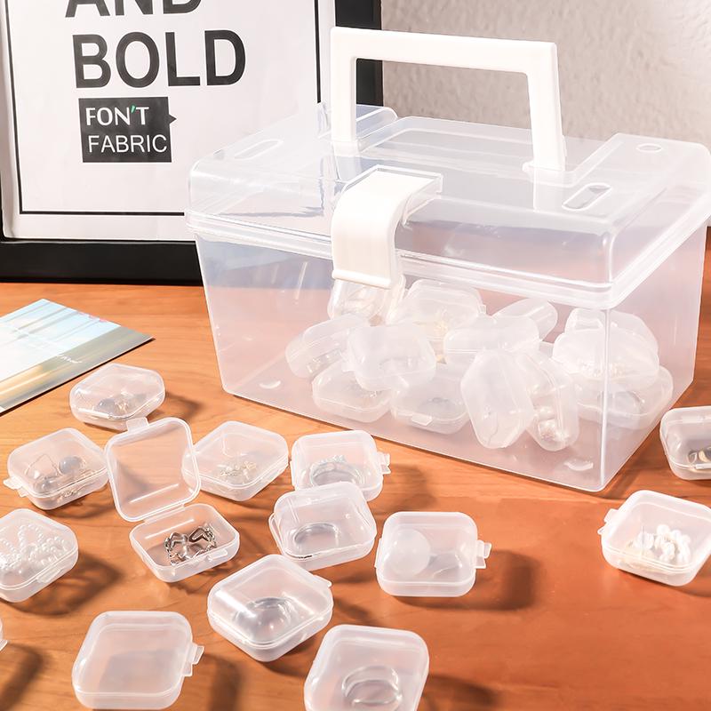 Transparent Portable Large Storage Box: Dustproof, Anti-Oxidation, Multipurpose Jewelry Organizer