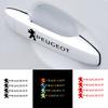 Car Styling 4Pcs Car Wheel Rims Handle Decoration Stickers For Peugeot 407 508 2008 5008 307 308 3008 206 207 208 107 106 RCZ Y2