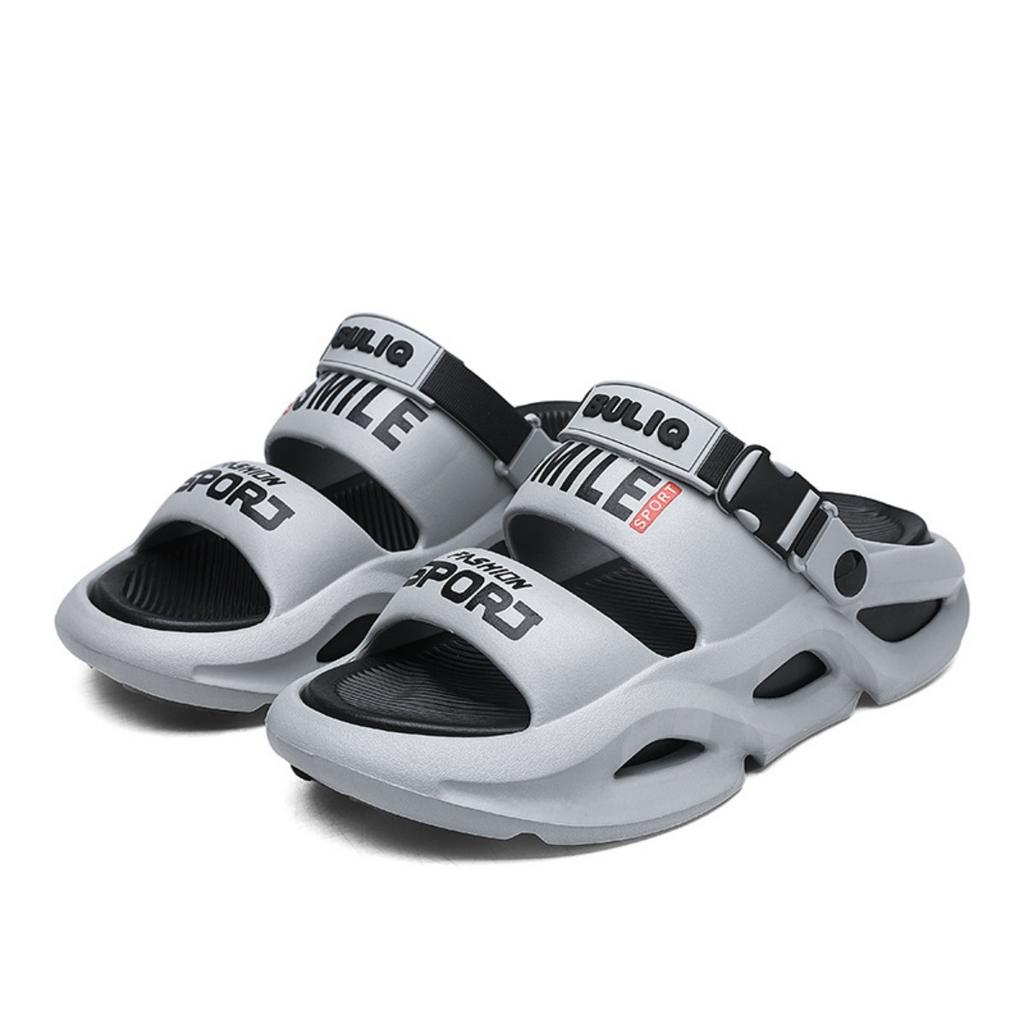 Léto Muži a ženy One Word Drag Trend Tisk dopisů Pohodlné Dvoubarevné Spodní část, eva Neformální Venkovní plážové sandály Pantofle