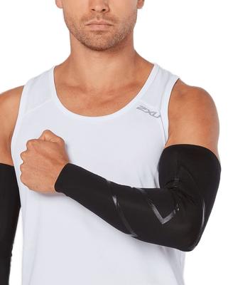 Times Times Compression Wear MCS Elite Compression Arm Guard UA3513a UA3513a XXS [2XU] (Two You) (Two You) [Unisex] BLK/NRO