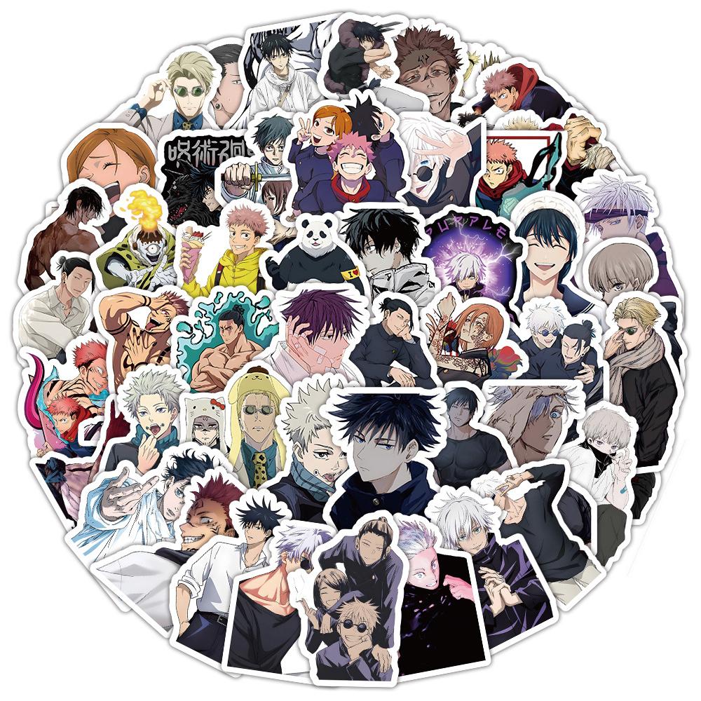 10/30/50/100pcs Japanese Anime Jujutsu Kaisen Graffiti Stickers Cool Gojo Satoru Manga Decals Cool Cartoon Sticker Toys