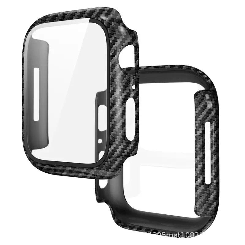 Carbon Fiber Texture Protective Case for Apple Watch 1234567/8910/11SE