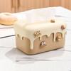 Cream Style Paper Towel Holder Plastic Napkin Storage Case Nordic Paper Towel Dispenser  Household