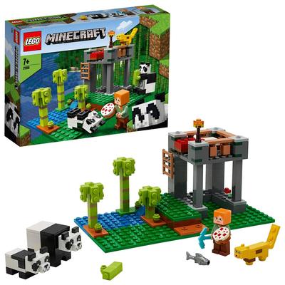 LEGO Minecraft Panda Nursery 21158 Toy Blocks Gift Animal City Building for Boys and Girls Ages 7 and Up