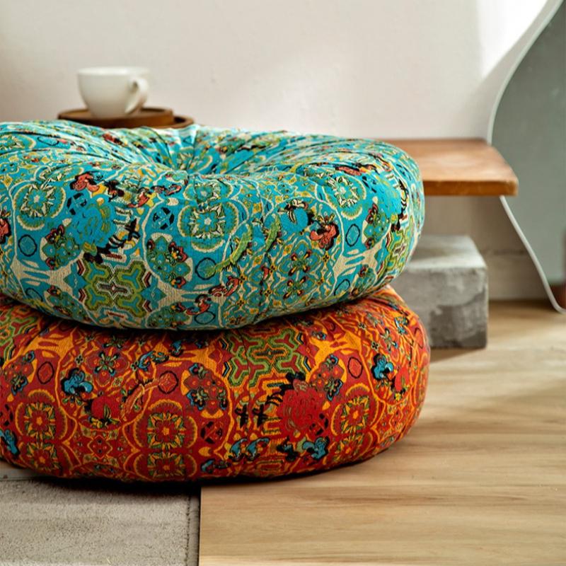 Cotton and Linen Seat Cushions Square/round Thick and Comfortable Balcony Bedroom Dining Room Decoration Tatami Backrest Cushion