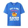 Ramen and Graphic for Ramen and Graphic for T Shirts for Men Normal Tops Tees Latest Printing Tops Shirts Cotton