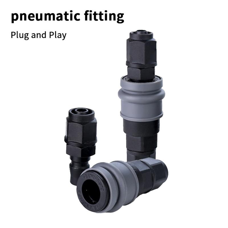 C-Type Self-locking Quick Connect Adapter Compressor Pneumatic Fittings 8/10/12mm Pneumatic Self-locking Quick Connector