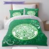 Celtic Football Club Pattern Bedding,Quilt Set Quilt Cover Pillowcase Home Birthday Gift(1 * Duvet Cover + 2 * Pillowcase, Without Core)