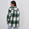 Women's Fashion  And Winter Jacket Thickened Casual Loose Plaid Shirt