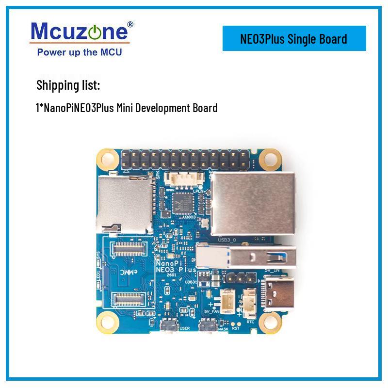 

NanoPi NEO3 Plus Mini Development Board with RK3528, 1GB RAM, Gigabit Ethernet, eMMC Expansion
