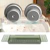 Bathtub Tray Table Extendable Draining Large Capacity Waterproof Bath Shelf for Bathroom