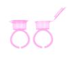 50Pcs Tattoo Pigment Ink Ring Cup Holder With Lid Cover Cap For Microblading