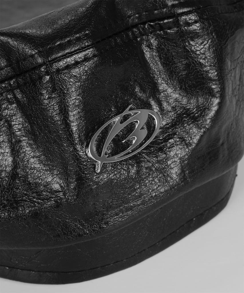 MORE THAN BLACK Leather Beret