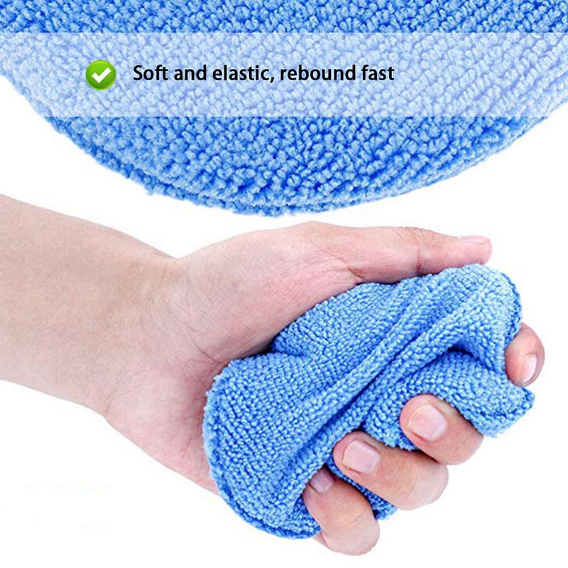 Microfiber Wax Applicator Pad 5" Ultra Soft With Finger Pocket Polish Car Wax