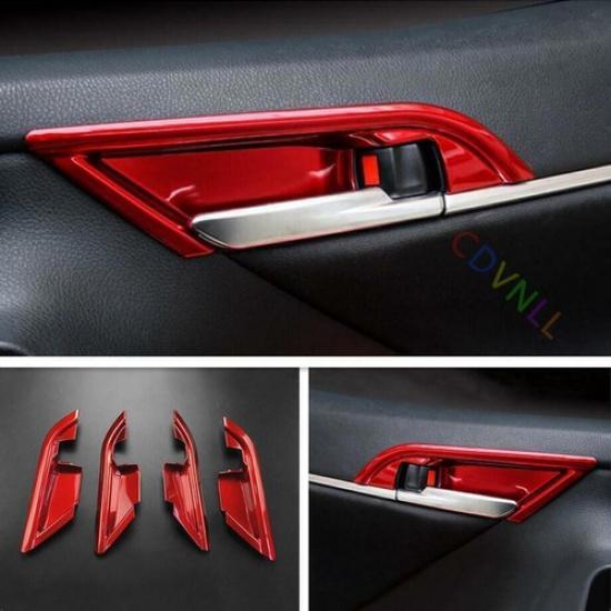 For Toyota Camry 2018-2023 Red Car Interior Door Ha