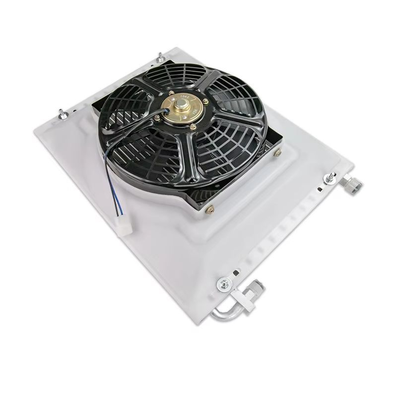 

14 x18 Vintage Radiator Fan & Condenser Assembly – Sturdy Aluminium Cooling Fan for Classic Cars, Trucks, Pickups Suction fan 12V