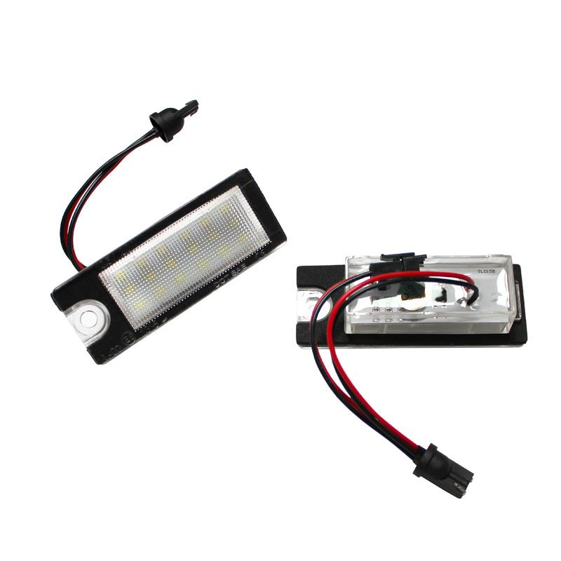 2Pcs CanBus LED License Plate Lights For Volvo V70 XC70 S60 01-06 S80 99-06 XC90 2003 Number Plate Lamp