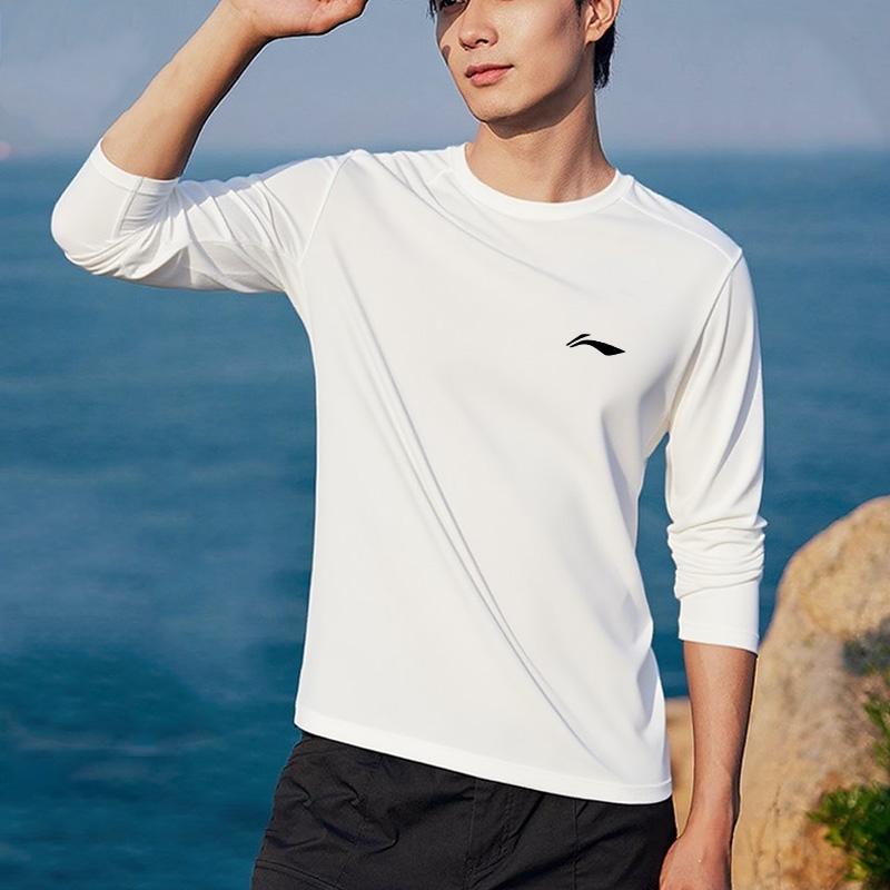 Li Ning T Shirts Men's Crew Neck Moderate Straight Fit YTLW089-2