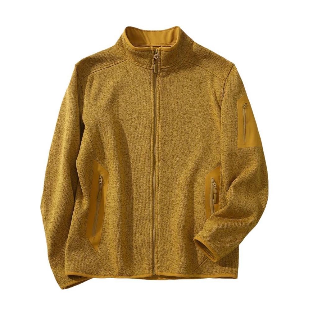 Bird Covert Stand Collar Fleece Jacket - Outdoor Sports & Leisure Wear