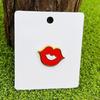 Fashion Enamel Pin Mouth Shaped Brooch Elegant Jackets Bag Backpack Badge Eye Catching Accessory for Trendsetters