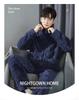 Men's Thick Coral Fleece Stand-Up Collar Zipper Pajamas - Warm Long Sleeve Homewear for Autumn & Winter