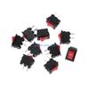 B0KB 10 Pcs 2 Pin 10x15mm SPST ON/OFF Soldering Terminal Boat Rocker Switch 3A AC 250