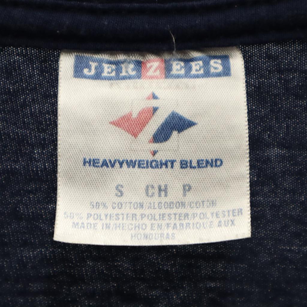 JERZEES Young Eagles Short Sleeve T-shirt S Navy Men's Used