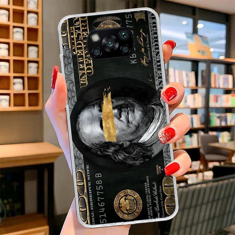 Banknote Dollar Cash Money Cover Phone Case For Xiaomi Poco F7 Ultra X7 X6 X5 Pro M7 Redmi 15C 15 13C 13 12C 12 10C 10 9A 9C 9T