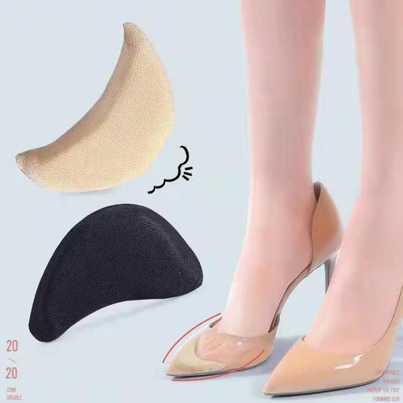Women's High Heels Adjustable Toe Plug Sponge Pad Non-slip Forefoot Pad Men and Women Thickened Anti-pain Pads Half Size Pads